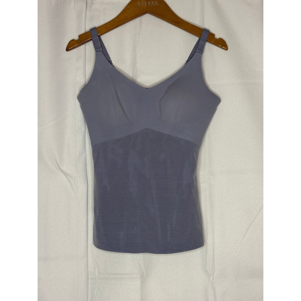 Honeylove Cami Shapewear Tank S Purple Built In Bra Mesh Sculpting Top